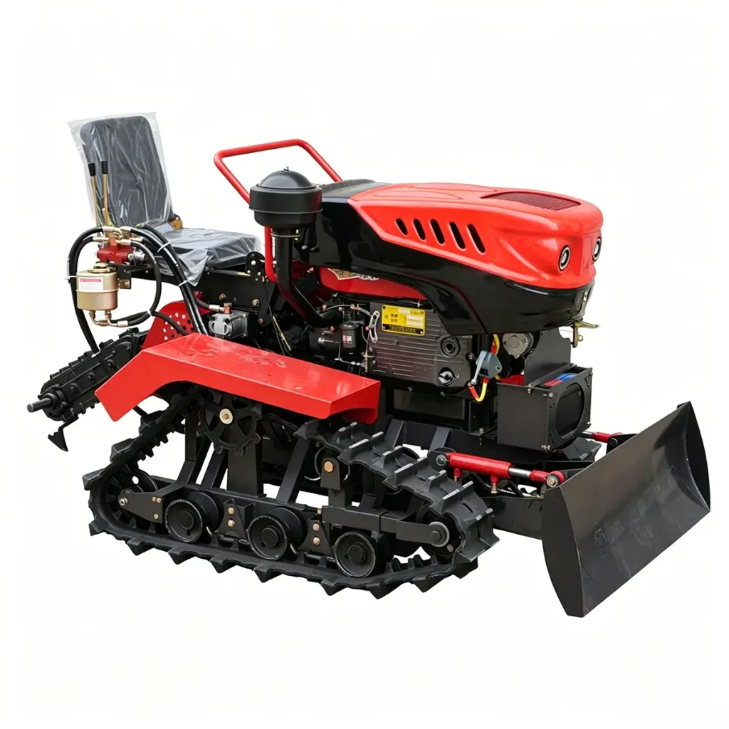 35HP paddy and dry-land tracked tractor front view
